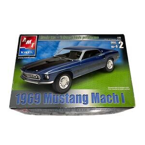 AMT ERTL 1969 Ford Mustang Mach 1 Model Kit 1:25 Scale Skill 2 #31937 Vintage